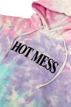 Load image into Gallery viewer, Adelaine Morin 'HOT MESS' PASTEL TIE DYE HOODIE
