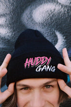 Load image into Gallery viewer, Chase Hudson 'HUDDYGANG' Embroidered Black Beanie
