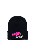 Load image into Gallery viewer, Chase Hudson 'HUDDYGANG' Embroidered Black Beanie
